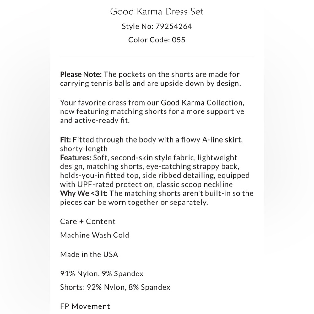 Free People Good Karma Dress // NWOT // FP Movement // Buti Logo - Picture 13 of 16
